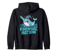 Narwhal Nation - Lindo Unicornio oceánico con Sombrero Sudadera con Capucha