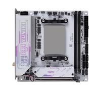 NAS AMD Ryzen 8 7845HX 2xNVMe 4xSATA3.0 1x PCIEx16 2xDDR5/Gaming 2.5G LAN/USB 3.2 Gen 1 17x17 Gaming ITX Mainboard HDMI/DP/Type-C Triple Display/WiFi 6E-BT 5.3/Mini ITX Motherboard (blanco)