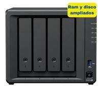NAS Interno Synology 16TB 4 Bahías 2.5GbE AMD Ryzen V1500B 8GB DDR4 ECC DS925+ con expansión NVMe