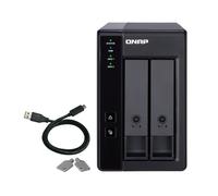 QNAP TR-002 caja para disco duro externo Carcasa de disco duro/SSD Negro 2.5/3.5"