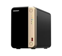 QNAP TS-264 NAS Torre Intel® Celeron® N5095 8 GB 0 TB QNAP QTS Negro, Oro