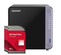 NAS QNAP TS-432X-4G de 4 bahías 0/4 HDD/SSD, 2x 2.5G Ethernet, 1x 10G SFP+, 4GB RAM