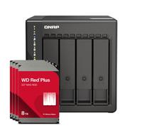 NAS QNAP TS-453E-8G de 4 bahías [0/4 HDD/SSD, 2 LAN de 2,5 GbE, 8 GB de RAM]