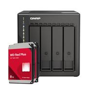 NAS QNAP TS-453E-8G de 4 bahías [0/4 HDD/SSD, 2 LAN de 2,5 GbE, 8 GB de RAM]