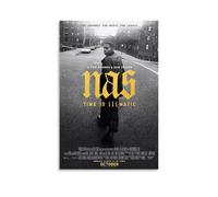 Nas TIME IS IllMATIC - Pinturas de pared impermeables y resistentes a las manchas, pinturas decorativas de alta definición, para estudios y cafeterías, resistentes a la decoloración, estilo sin marco