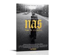 Nas TIME IS IllMATIC - Pinturas de pared impermeables y resistentes a las manchas, pinturas decorativas de alta definición, para estudios y cafeterías, resistentes a la decoloración, estilo marco, 30