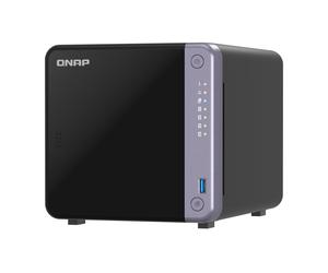 NAS Torre QNAP 4GB DDR4 Alpine AL-524 4 Bahías 10GbE TS-432X-4G, óptimo para backup seguro y contenedores