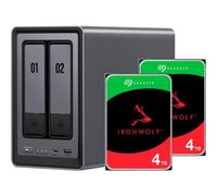 NAS UGREEN 54TB 8GB RAM 2 bahías 2,5GbE HDMI USB-C SD M.2 DXP2800