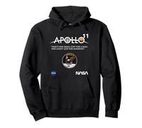 NASA Apollo 11 Mission Worm y Insignia Logo Sudadera con Capucha