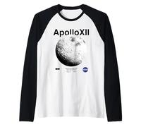 NASA - Apollo XII Lunar Surface Camiseta Manga Raglan