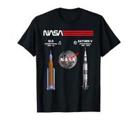 NASA Artemis Apollo Luna Misión SLS Saturn V Camiseta
