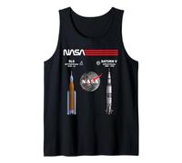 NASA Artemis Apollo Luna Misión SLS Saturn V Camiseta sin Mangas