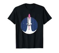 NASA Artemis II Lanzamiento de Cohetes Transbordador Espacial Cielo Nocturno Camiseta