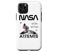 NASA Artemis Misión Astronauta Luna Bandera USA Worm Logo Carcasa para iPhone 11 Pro