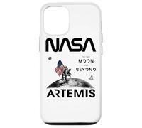 NASA Artemis Misión Astronauta Luna Bandera USA Worm Logo Carcasa para iPhone 12/12 Pro
