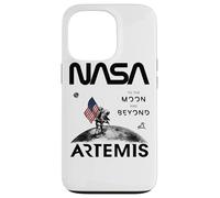 NASA Artemis Misión Astronauta Luna Bandera USA Worm Logo Carcasa para iPhone 13 Pro