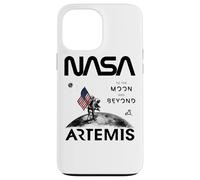 NASA Artemis Misión Astronauta Luna Bandera USA Worm Logo Carcasa para iPhone 13 Pro Max