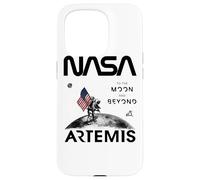 NASA Artemis Misión Astronauta Luna Bandera USA Worm Logo Carcasa para iPhone 15 Pro