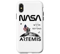 NASA Artemis Misión Astronauta Luna Bandera USA Worm Logo Carcasa para iPhone X/XS