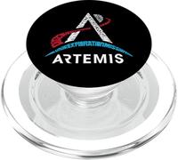 NASA Artemis Mission Logo con Letras PopSockets PopGrip para MagSafe