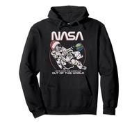 NASA Astronauta Navidad Fuera de Este Mundo Espacio Sudadera con Capucha