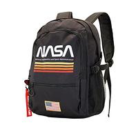 NASA Black-Mochila Fight HS FAN, Negro, 31 x 44 cm, Capacidad 24 L