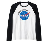 NASA Future Astronaut Space Niños Niñas Niños Pequeños Camiseta Manga Raglan
