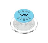 NASA Gimme Space with NASA Worm Logo Camiseta de Manga Larga PopSockets PopGrip para MagSafe