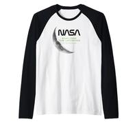 NASA - Luna Explora el Universo, Negro Camiseta Manga Raglan