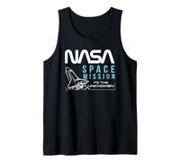 NASA - Misión Espacial hacia lo Desconocido, Azul/Blanco Camiseta sin Mangas