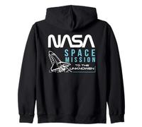 NASA - Misión Espacial hacia lo Desconocido, Azul/Blanco Sudadera con Capucha