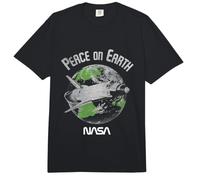 NASA Peace On Earth Nave Espacial White Distress Comfort Colors Adult Heavyweight T-Shirt