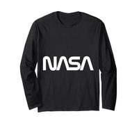 NASA - Retro Worm Logo Manga Larga