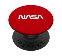 NASA - Retro Worm Logo PopSockets PopGrip Adhesivo