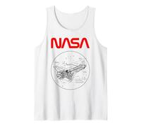 NASA - Shuttle Technical Drawing Camiseta sin Mangas
