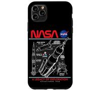 NASA Space Shuttle SLS Saturn V Apollo Lunar Esquemático Carcasa para iPhone 11 Pro Max