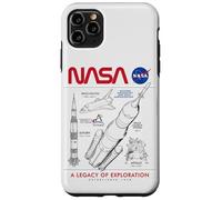NASA Space Shuttle SLS Saturn V Apollo Lunar Esquemático Carcasa para iPhone 11 Pro Max