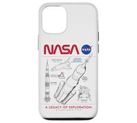 NASA Space Shuttle SLS Saturn V Apollo Lunar Esquemático Carcasa para iPhone 12/12 Pro