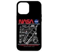 NASA Space Shuttle SLS Saturn V Apollo Lunar Esquemático Carcasa para iPhone 12 Pro Max