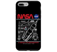 NASA Space Shuttle SLS Saturn V Apollo Lunar Esquemático Carcasa para iPhone 7 Plus/8 Plus