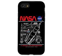 NASA Space Shuttle SLS Saturn V Apollo Lunar Esquemático Carcasa para iPhone SE (2020) / 7 / 8