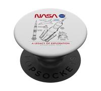 NASA Space Shuttle SLS Saturn V Apollo Lunar Esquemático PopSockets PopGrip Adhesivo