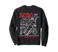 NASA Space Shuttle SLS Saturn V Apollo Lunar Esquemático Sudadera