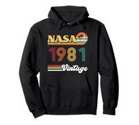 NASA Space Shuttle Worm Logo Vintage Retro 1981 Sudadera con Capucha