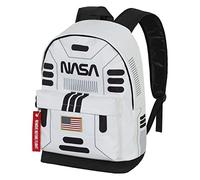 NASA Spaceship-Mochila HS FAN 2.0, Blanco, 30 x 41 cm, Capacidad 22 L