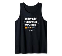 NASA There were Nine Planets Funny Retro Space Science Camiseta sin Mangas
