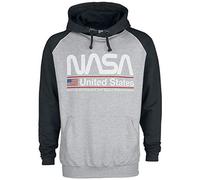 Nasa United States Sudadera con Capucha Gris Oscuro/Negro XL