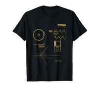 Nasa Voyager Golden Record Message Worm Logo famoso Camiseta