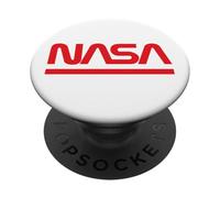 NASA Worm Logotype - Símbolo de la NASA PopSockets PopGrip Adhesivo