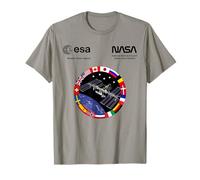 NASA Worm y Esa Logo ISS International Space Station Camiseta